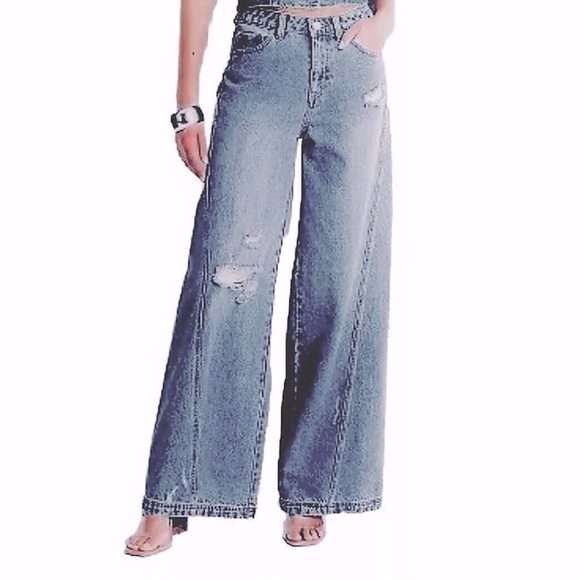 refuge Denim - Refuge denim wide leg jeans trousers